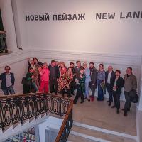 На закрытой вечеринке на выставке в Фонде культуры "Екатерина"